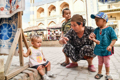 voyage ouzbékistan famille enfant